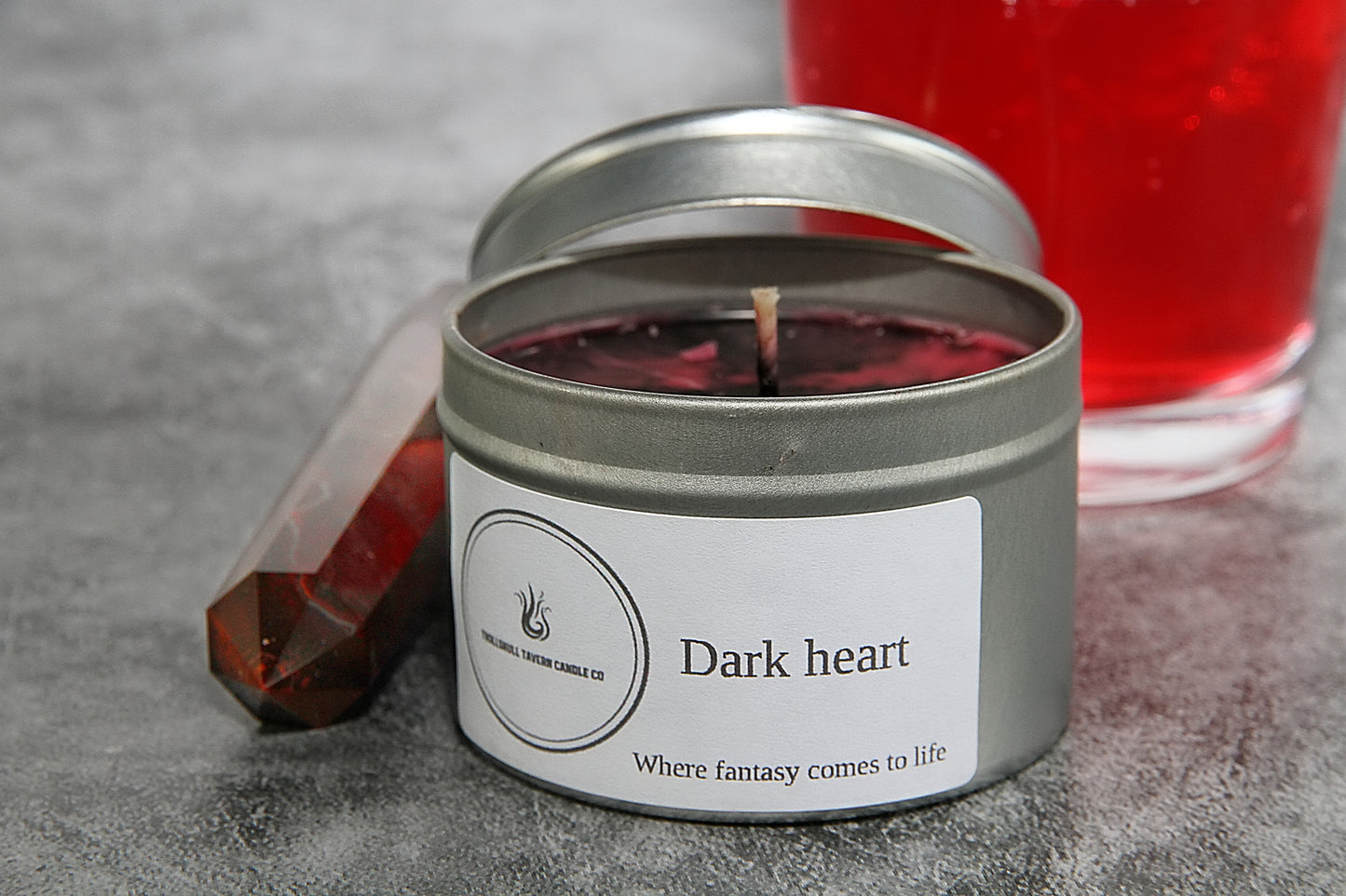 dark heart candle